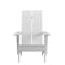 Flash Furniture White Modern Dual Slat Back Adirondack Chair JJ-C14509-WH-GG - alternate 3